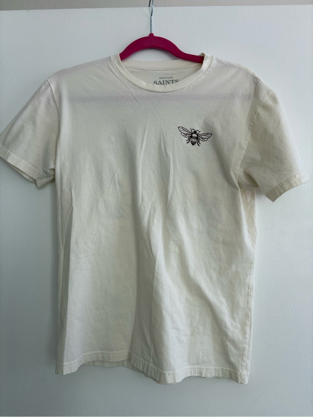 Cream Graphic Bee Short-Sleeve Tee
